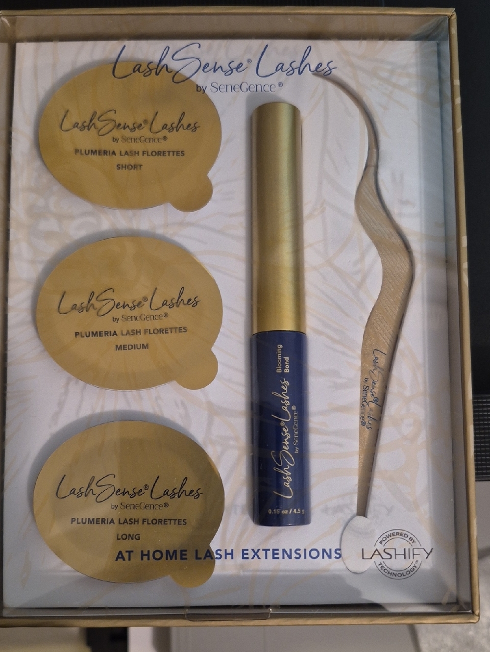 SeneGence LashSense Lashes Set - Gold & Navy
